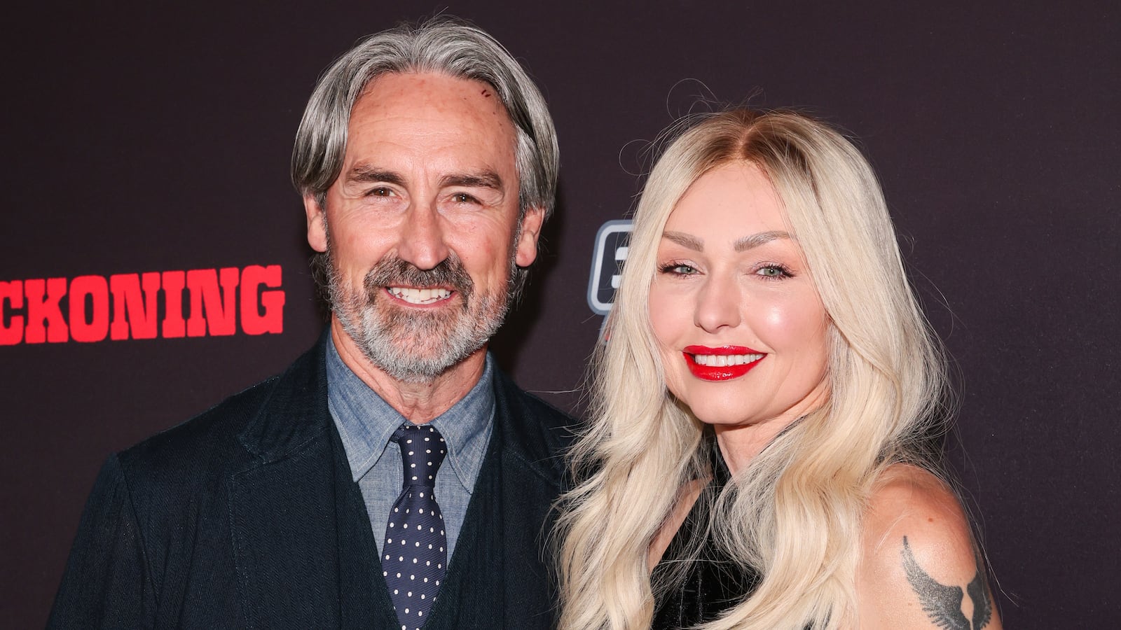 BURBANK, CALIFORNIA - MARCH 24: Mike Wolfe (L) attends the world premiere of "Day Of Reckoning" at Steven J. Ross Theatre on the Warner Bros. Lot on March 24, 2025 in Burbank, California.