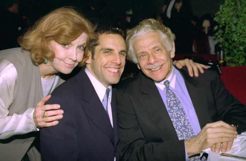 Ben Stiller is joined by his parents Jerry Stiller and Anne Meara at benefit party