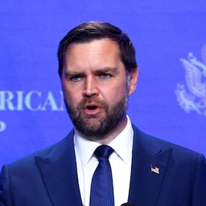 U.S. Vice President JD Vance holds a joint press conference with Hungarian Prime Minister Viktor Orban (not pictured), in Budapest, Hungary, April 7, 2026. REUTERS/Bernadett Szabo