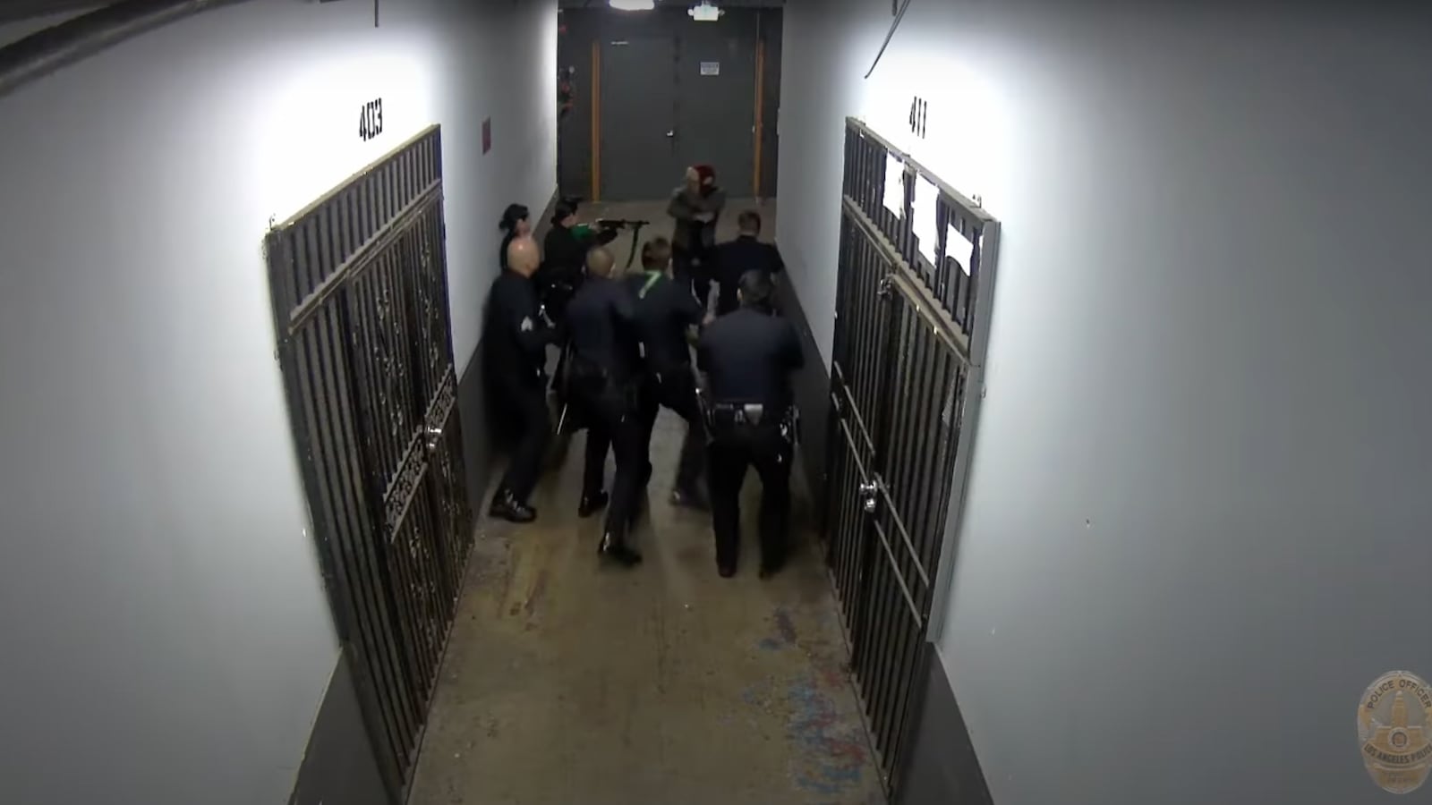 Jason Maccani encountered seven police officers, armed with a plastic fork on Feb. 3, 2024.