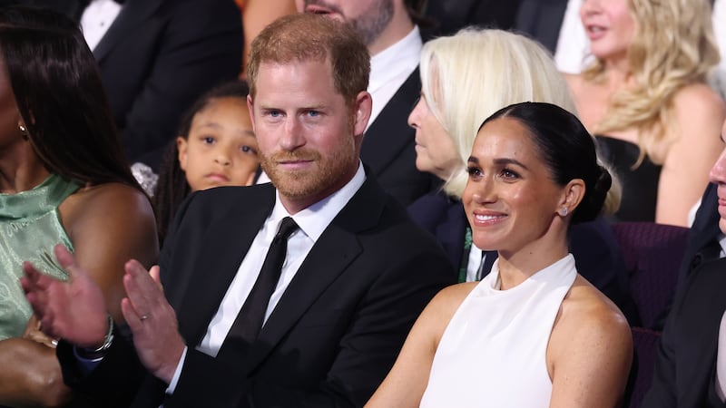 Meghan and Harry have something to smile about