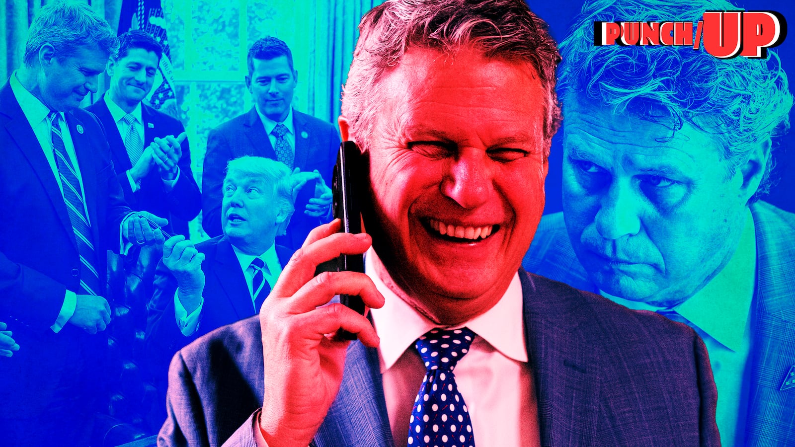 Bill Huizenga photo illustration, illo