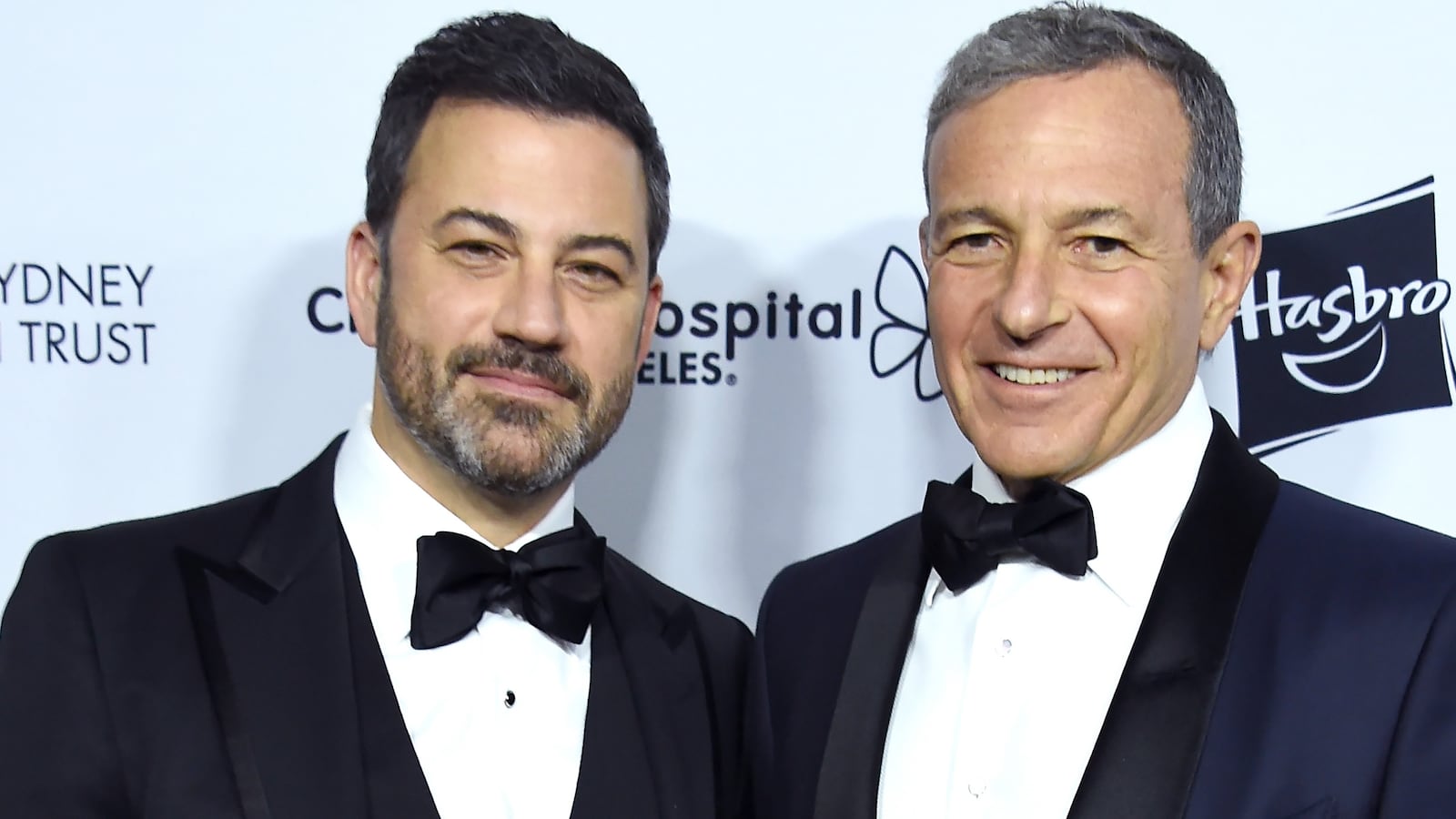 Jimmy Kimmel and Bob Iger.