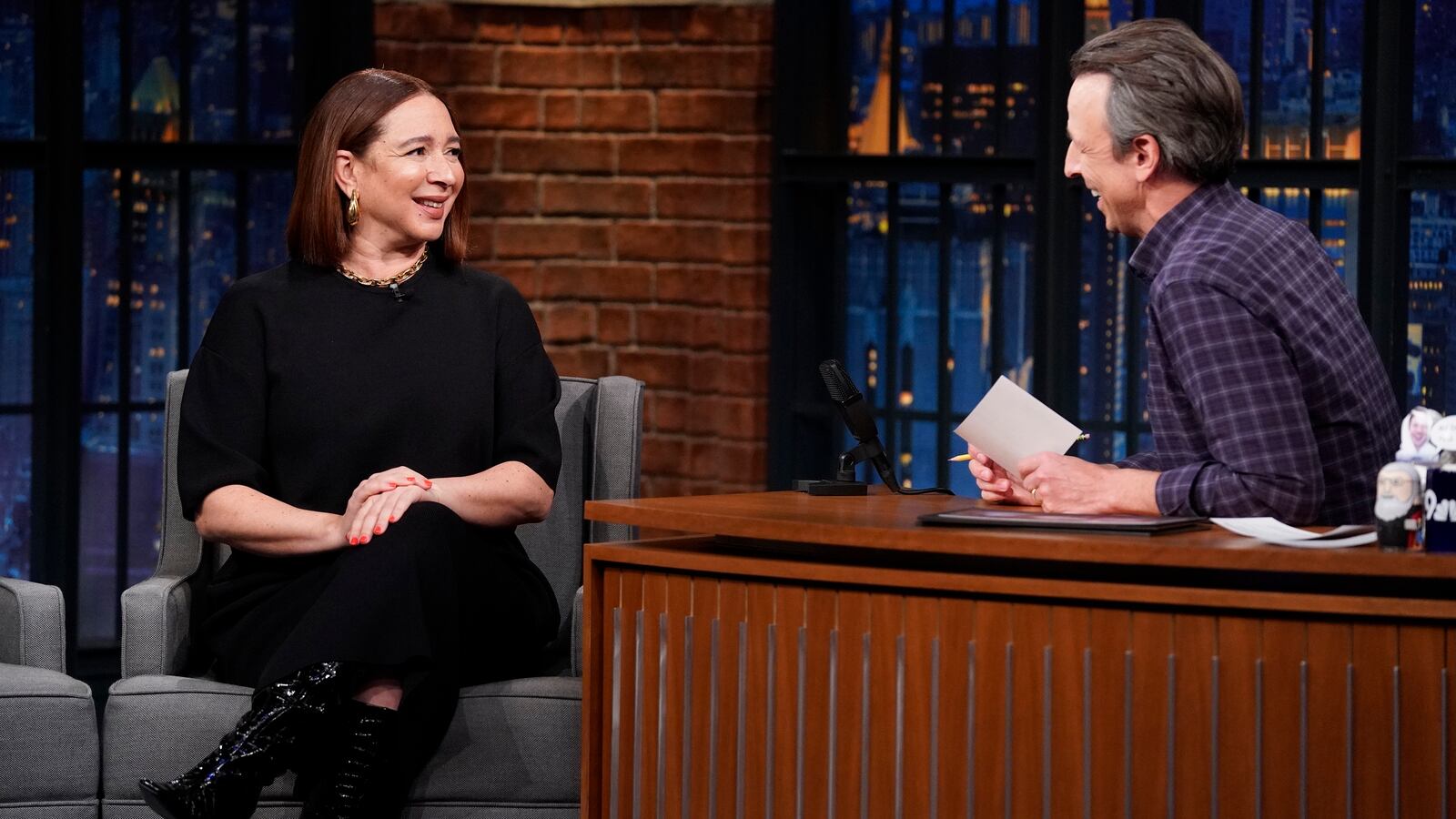 Maya Rudolph and Seth Meyers