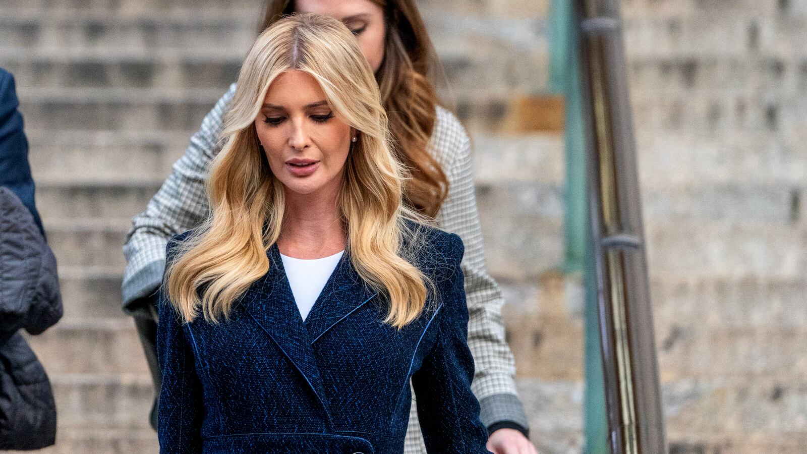 Ivanka Trump leaves court.