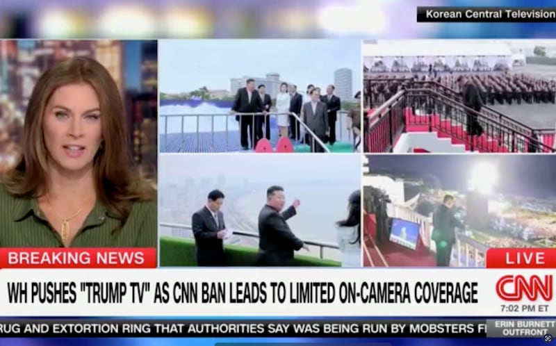 North Korean state television was similar to Trump TV, Burnett said Tuesday, showing examples of the regime's broadcasts.