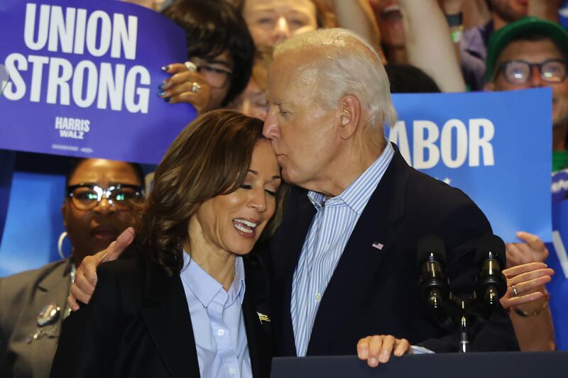 Kamala Harris and Joe Biden