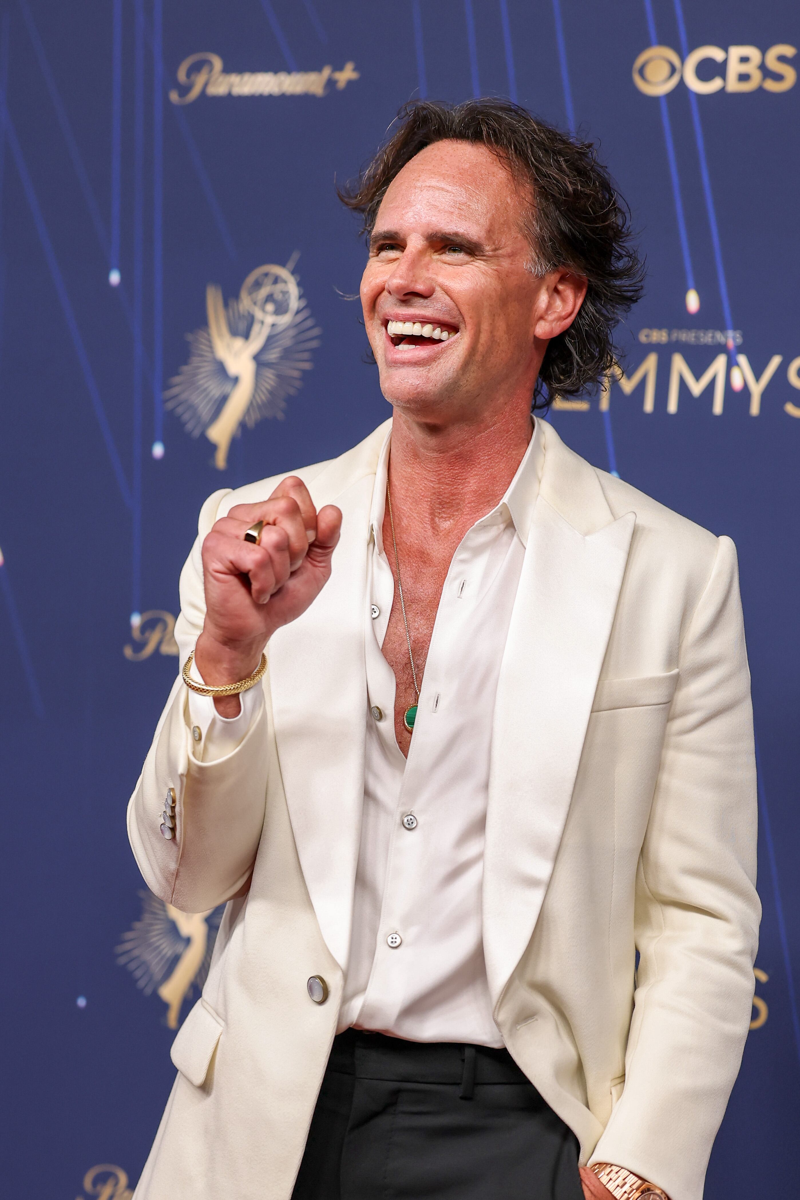 Los Angeles, CA   September 14, 2025  Walton Goggins on the red carpet at the 77th Primetime Emmy Awards at the Peacock Theater in Los Angeles, CA, Sunday, Sept. 14, 2025. (Robert Gauthier / Los Angeles Times via Getty Images)