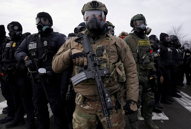 A law enforcement task force has warned that racist recruitment social media posts could entice violent neo-Nazis to join ICE.