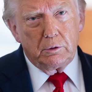 US President Donald Trump speaks with the press aboard Air Force One as he flies from Joint Base Andrews in Maryland to Eau Claire, Wisconsin, June 5, 2026. President Trump is traveling to Chippew Falls, Wisconsin, to attend a rountable on agriculture.