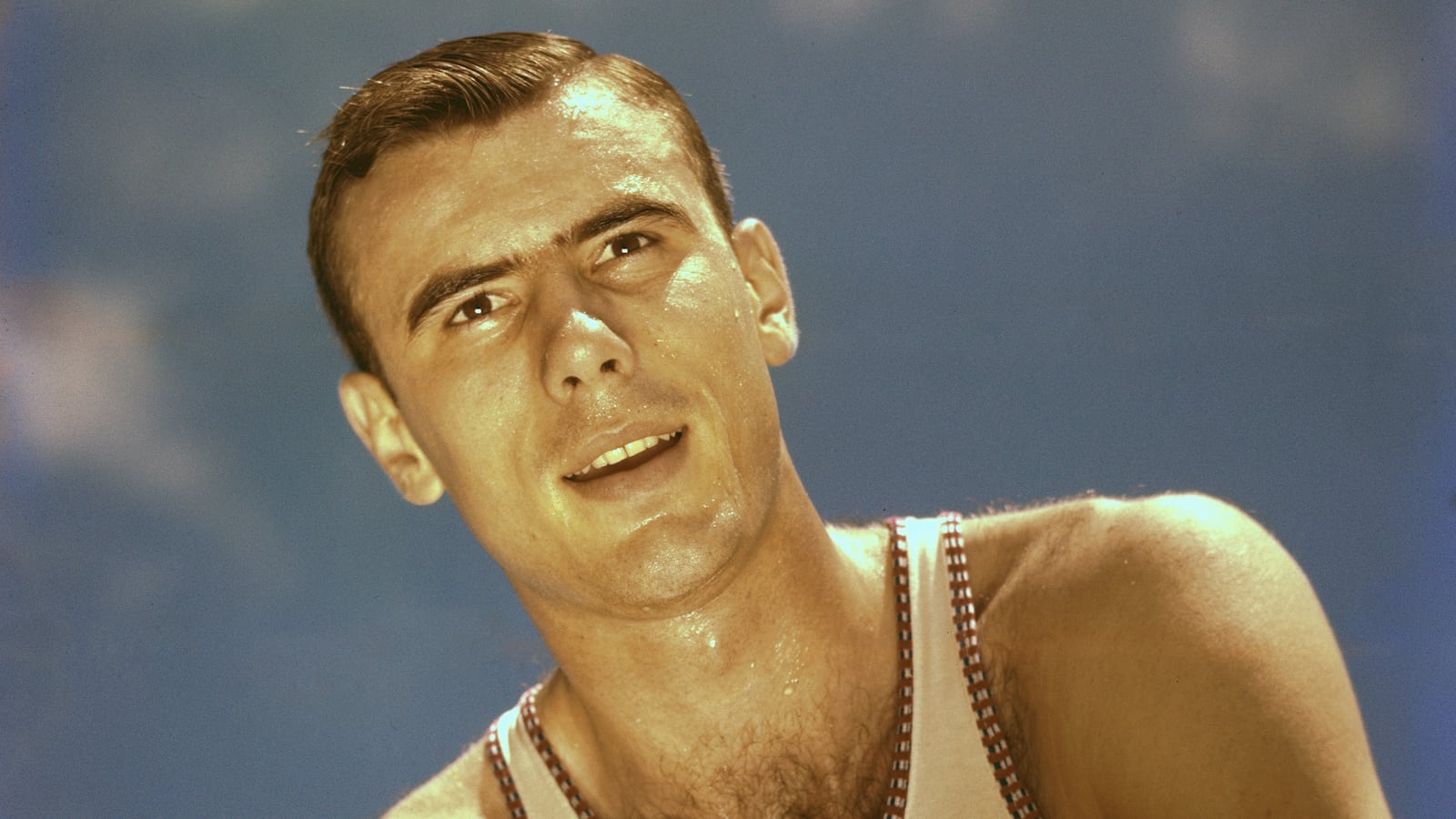 Bob Petit of the St. Louis Hawks basketball team.