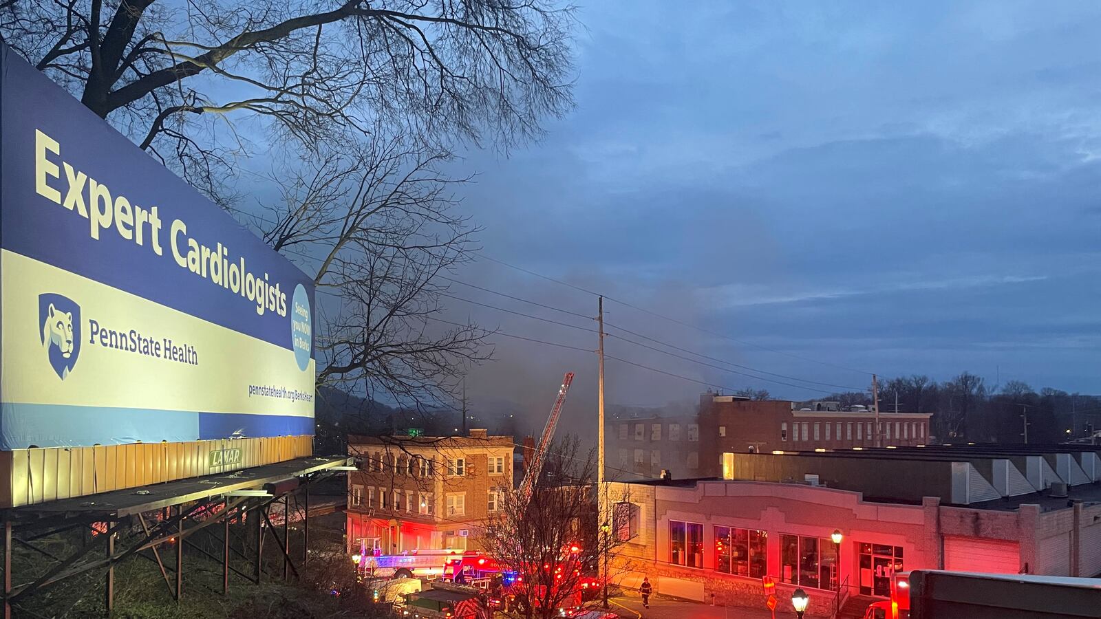 Smoke coming out from the chocolate factory.