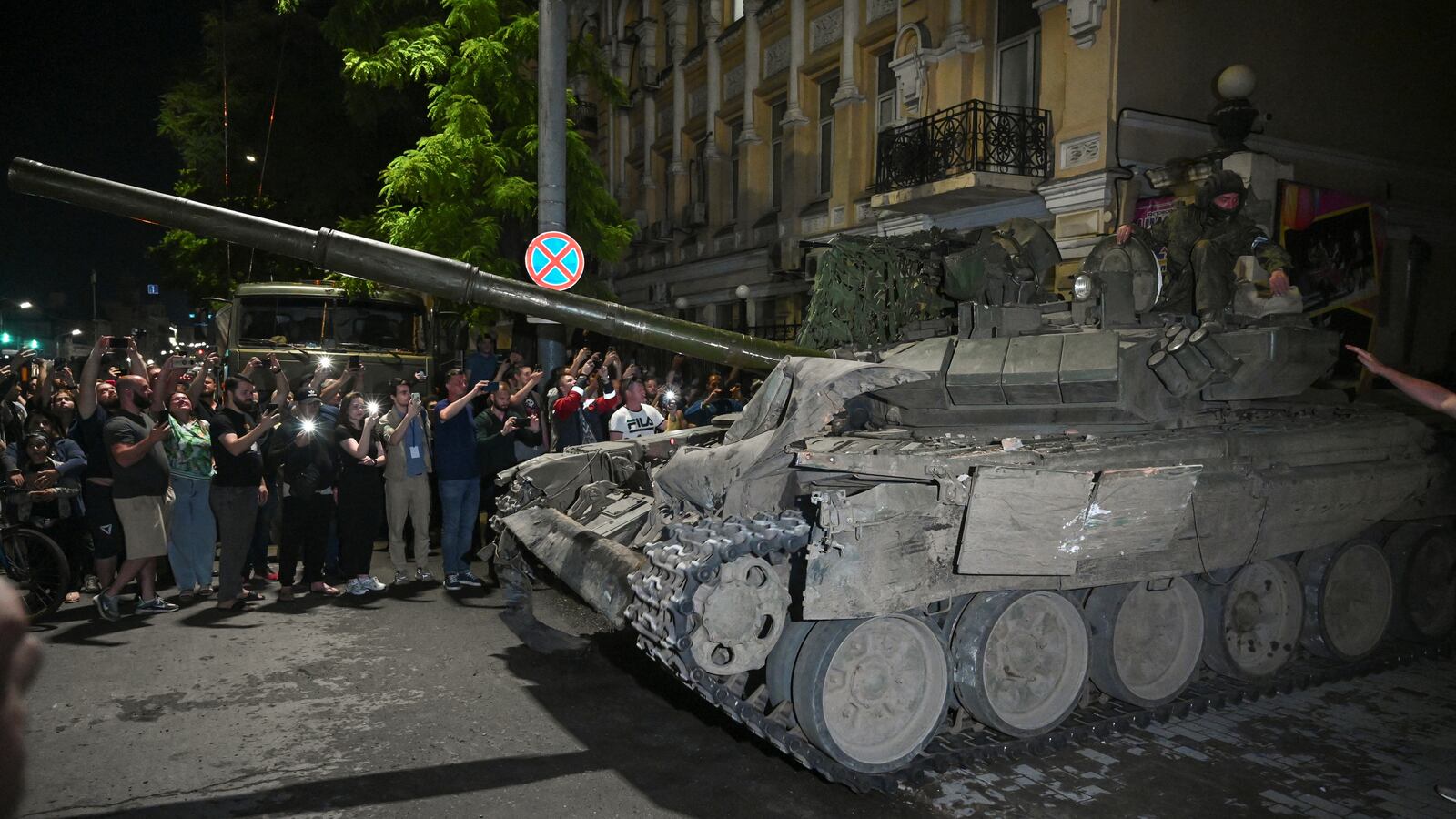 An armored vehicle from the Wagner Group