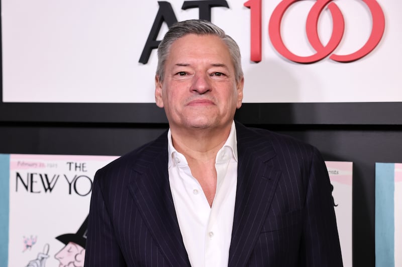 Ted Sarandos attends Netflix's "The New Yorker At 100" New York Screening at The Paris Theatre on December 04, 2025 in New York City.