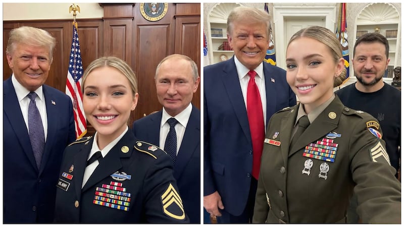Some gullible MAGA men still believe “Jessica” is real and managed to meet Russia’s Vladimir Putin and Ukraine’s Volodymyr Zelensky in MAGA 2.0.