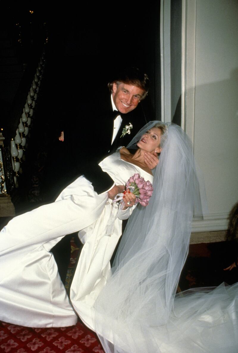 Donald Trump and Marla Maples.