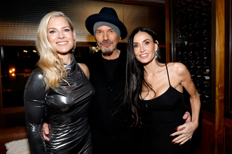 li Larter, Billy Bob Thornton, and Demi Moore attend the Landman S2 Premiere After Party 2025