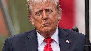 ARLINGTON, VIRGINIA - SEPTEMBER 11: U.S. President Donald Trump attends a September 11th observance event in the courtyard of the Pentagon September 11, 2025 in Arlington, Virginia. Today marks the 24th anniversary of the 9/11 terror attacks that claimed the lives of nearly 3,000 people. (Photo by Andrew Harnik/Getty Images)