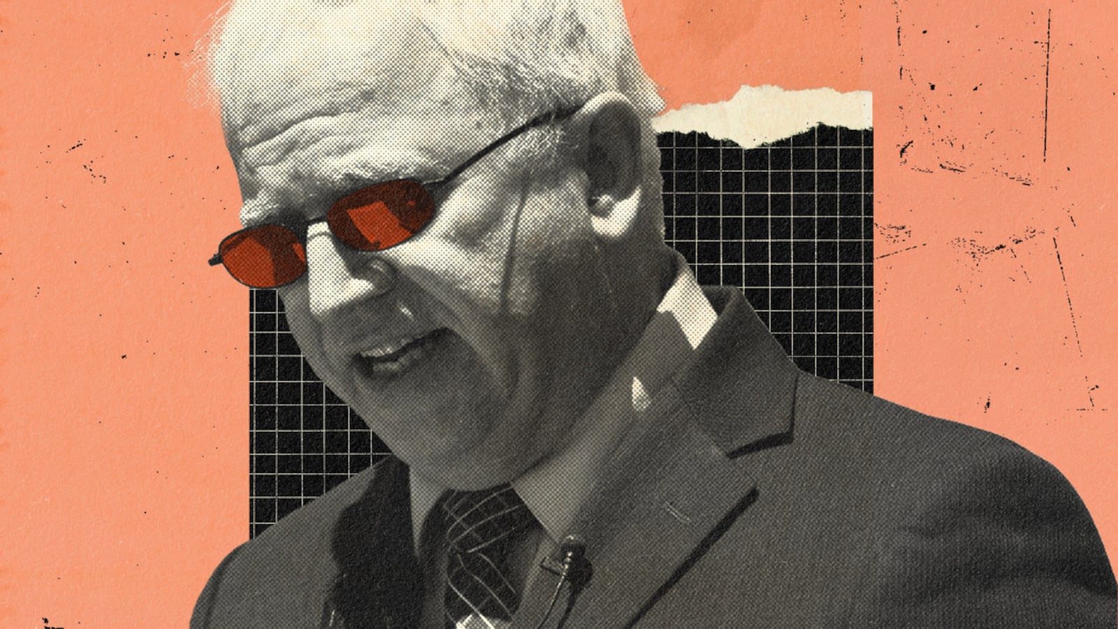 A photo illustration of John Eastman