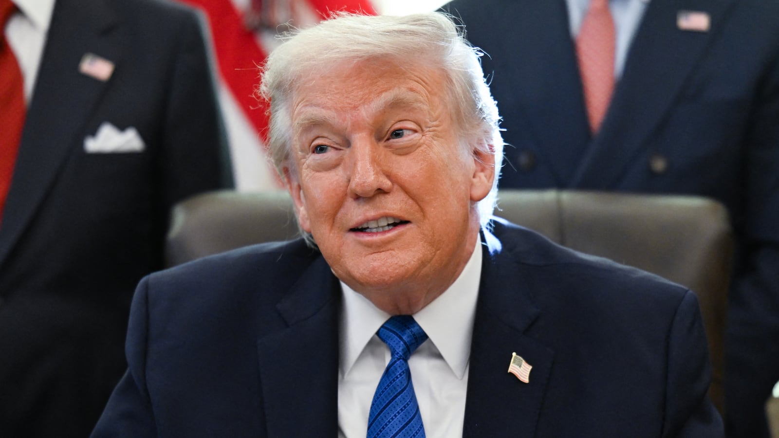 US President Donald Trump speaks before signing executive orders in the Oval Office in the White House in Washington, DC, on January 30, 2026. (Photo by ANNABELLE GORDON / AFP via Getty Images)