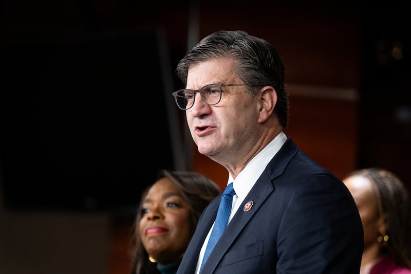 Rep. Brad Schneider, chair of the New Democrat Coalition, which is the largest Democratic Caucus in the House with more than 100 members, called for Noem to resign or face impeachment.