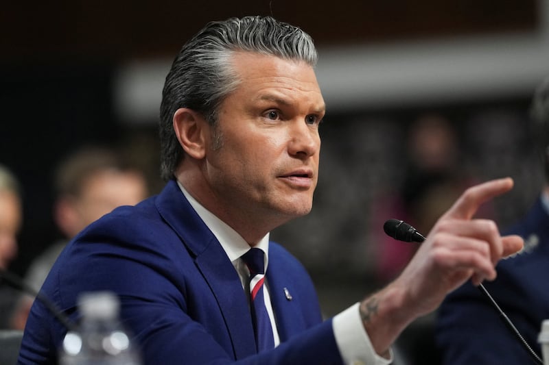 Defense Secretary Pete Hegseth attacked congressional Democrats, "some Republicans," and the media while defending Trump's war in Iran while appearing before the Senate Armed Services Committee on April 30, 2026.