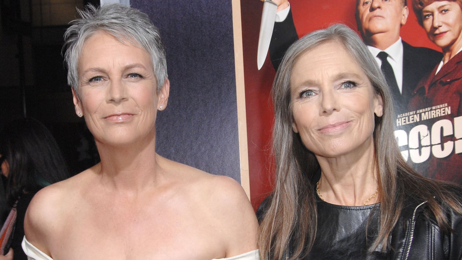 Actress Jamie Lee Curtis (L) and Kelly Lee Curtis arrive at the Los Angeles Premiere "Hitchcock" at AMPAS Samuel Goldwyn Theater on November 20, 2012 in Beverly Hills, California.