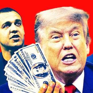 Umar Kremlev, Donald Trump and Donald Trump Jr.
