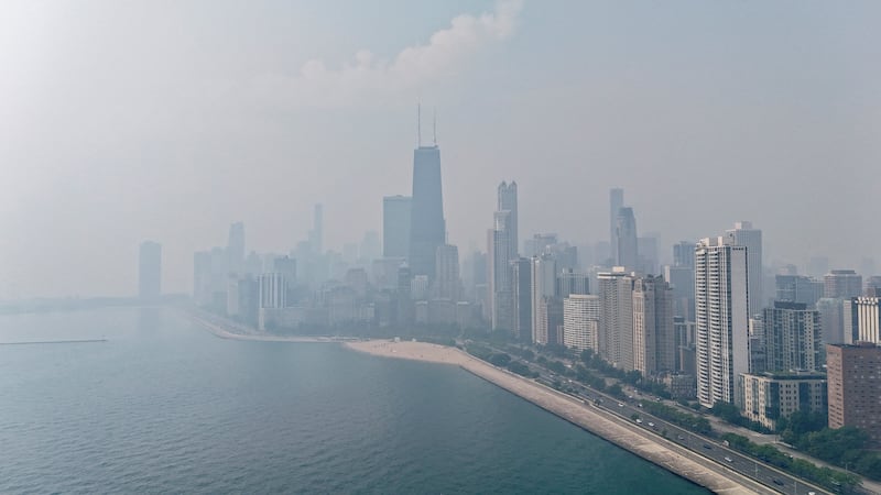 As of Friday morning, Chicago has the worst air quality of any major city in the world due to Canadian wildfire smoke.