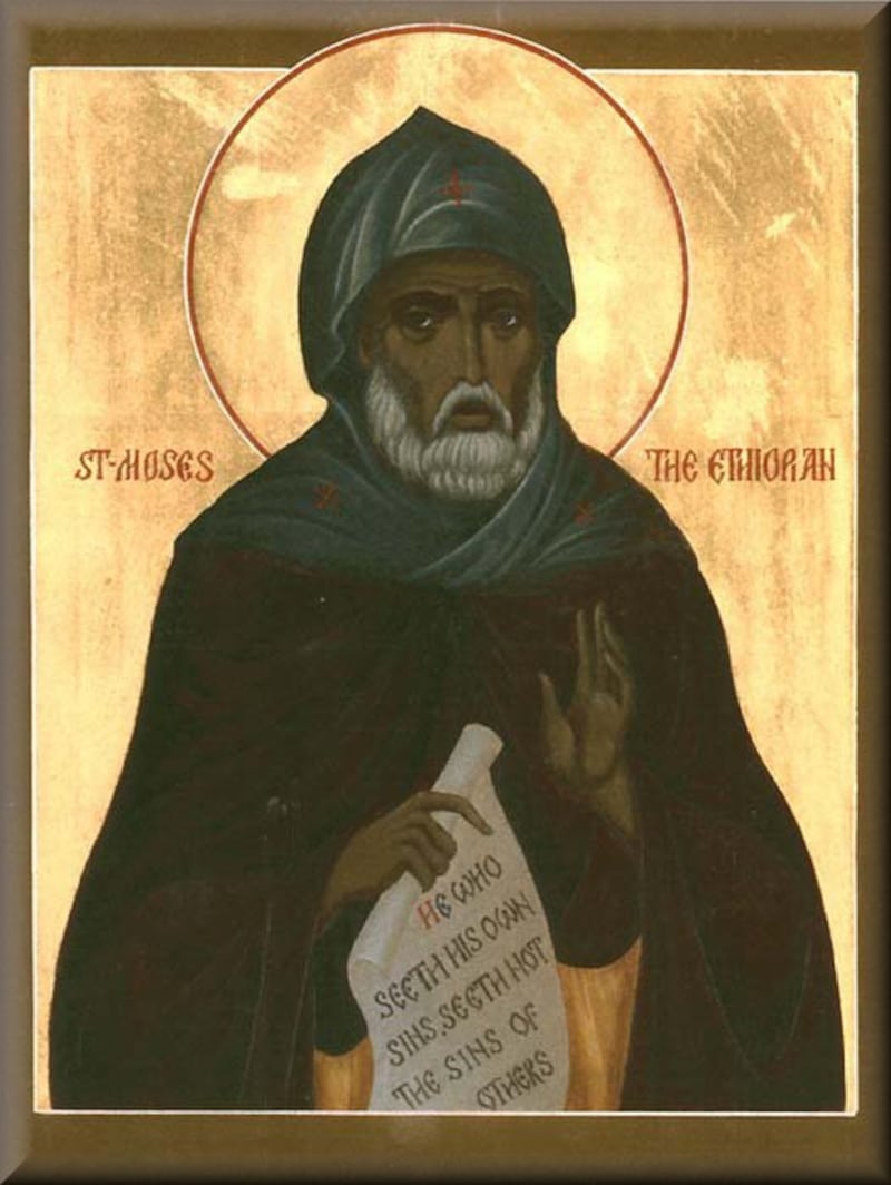 A guiding figure in the film was Saint Moses the Black, who lived in 4th-century Egypt.