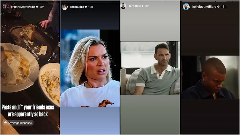 Screenshots from Instagram