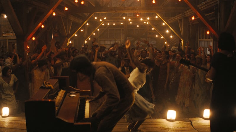 A production still from "Sinners."