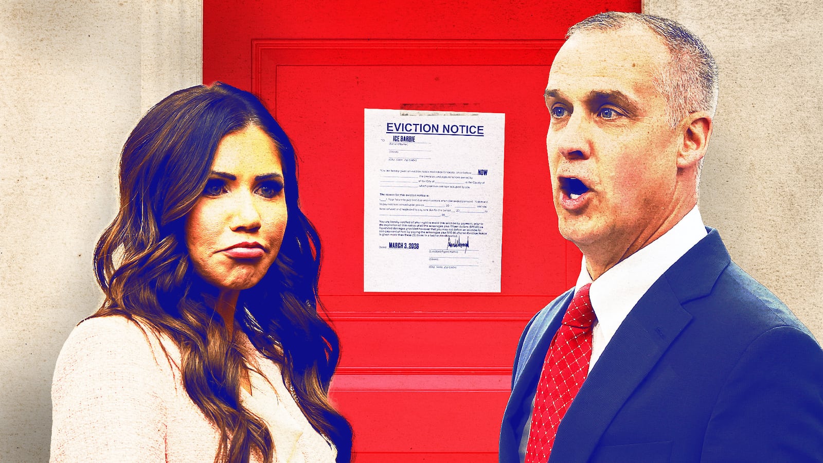 Kristi Noem and Corey Lewandowski get evicted.