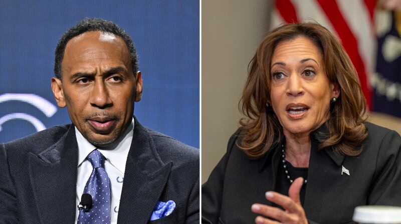Stephen A Smith and Kamala Harris