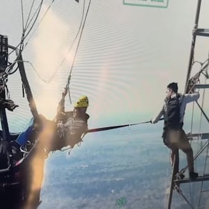 The hot air balloon rescue in East Texas on February 28.