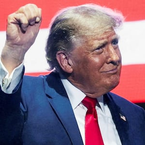 U.S. President Donald Trump dances at a rally to kick off the Great American State Fair in celebration of the 250th anniversary of U.S. independence on the National Mall in Washington, D.C., U.S., June 24, 2026.