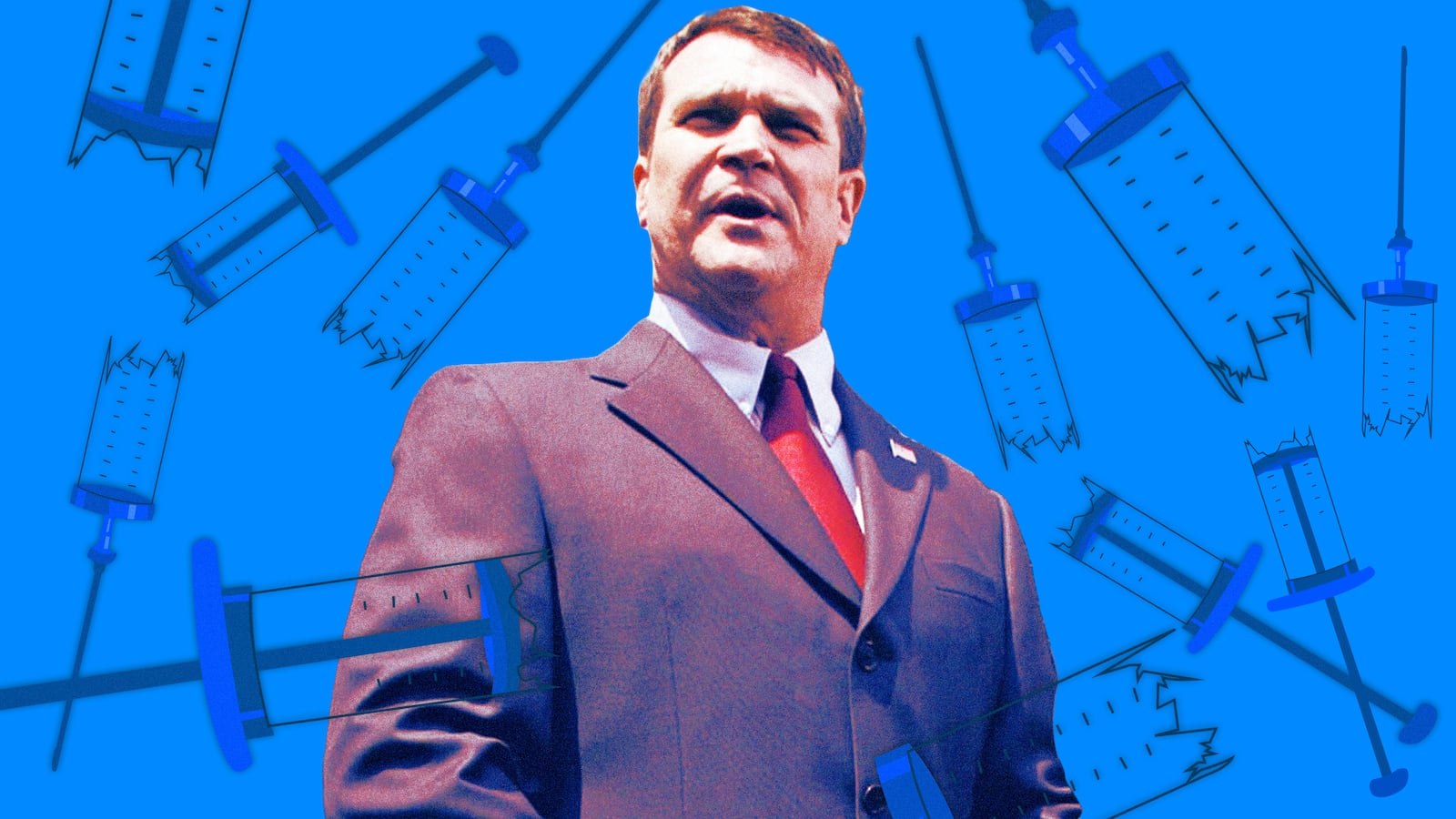 A photo illustration of Dr. Hatfill in Alexandria, Va., in 2002.