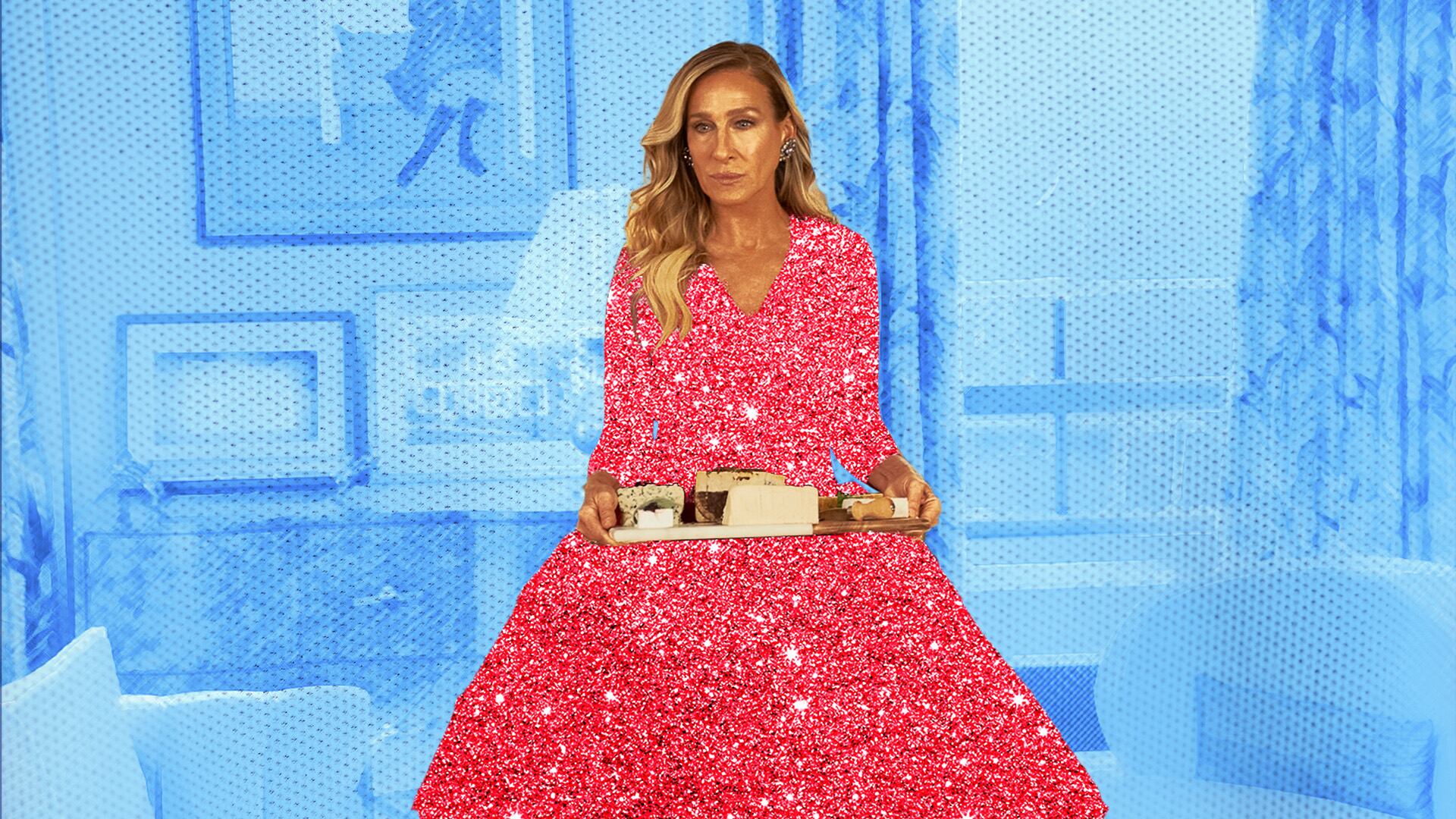 carrie bradshaw dress The Top Fashion Moments Of All Time Sarah Jessica Parker TV Series And Just Like That S03 Carrie Bradshaw Pink Corset Dress Carrie's Style In 'And Just