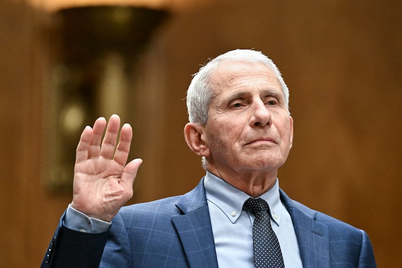 Dr. Anthony Fauci is sworn in during a Senate Homeland Security and Governmental Affairs committee hearing on Capitol Hill in Washington, DC, on July 29, 2026.