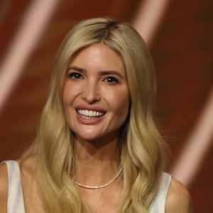 MIAMI, FLORIDA - DECEMBER 05: Ivanka Trump looks on during the 2025 FIFA Club World Cup Draw at Telemundo Studios on December 05, 2024 in Miami, Florida. (Photo by Brennan Asplen/Getty Images)