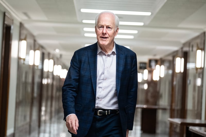 Sen. John Cornyn, pictured May 20, 2026, had the backing of Republicans in Washington, but Trump endorsed his rival and accused him of not being loyal enough.