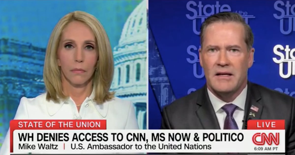 Ambassador Mike Waltz ranted about “negative reporting and garbage gossip…
