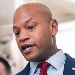 UNITED STATES - JANUARY 22: Maryland Governor Wes Moore is seen in the U.S. Capitol on Thursday, January 22, 2026. (Tom Williams/CQ-Roll Call, Inc via Getty Images)