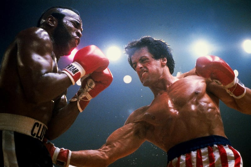 Sylvester Stallone and Mr. T in "Rocky III"
