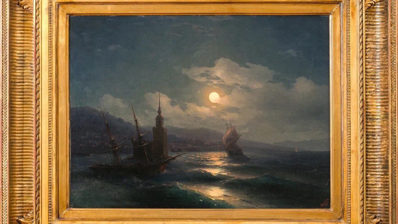 Ivan Aivazovsky, Moonlit Night.