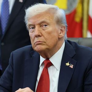 President Donald Trump delivers remarks in the Oval Office of the White House on October 06, 2025 in Washington, DC. Trump spoke on an executive order to increase the development and production of Alaska's natural resources.