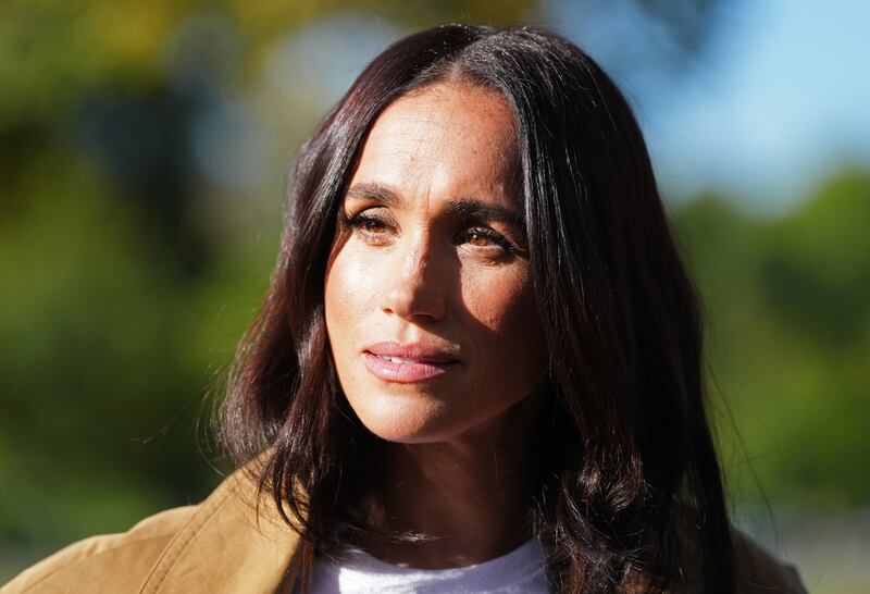 MELBOURNE, AUSTRALIA - APRIL 16: Meghan, Duchess of Sussex, takes part in the Scar Tree Walk on day three of the royal trip along with Prince Harry, Duke of Sussex on April 16, 2026 in Melbourne, Australia. The Scar Tree Walk is a journey connecting traditional and contemporary Aboriginal cultures and histories of the Kulin Nation. The Duke and Duchess of Sussex are on a four-day visit to Australia, with engagements across Melbourne, Canberra and Sydney. (Photo by Jonathan Brady-Pool/Getty Images)