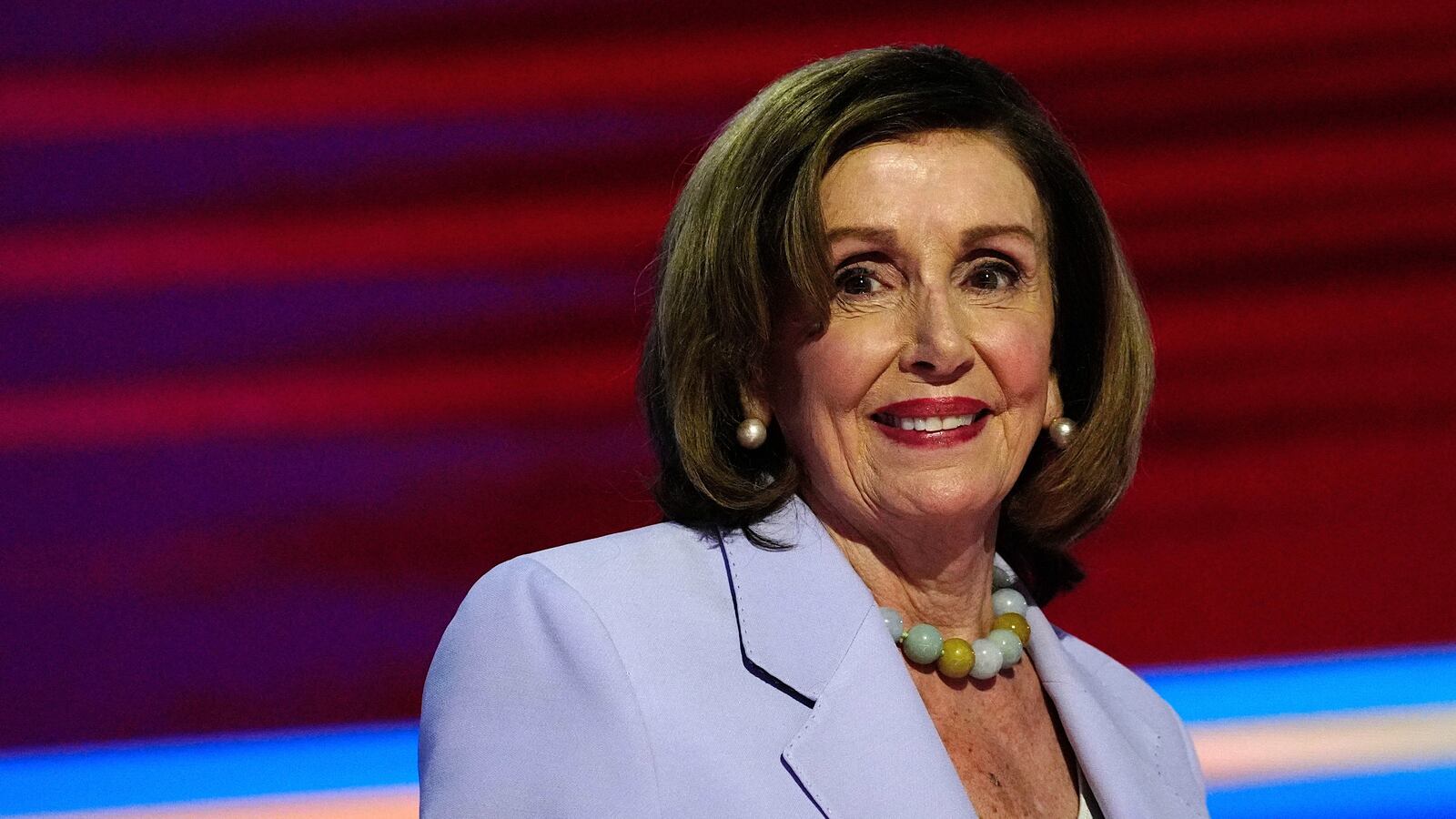 CHICAGO, IL. - AUGUST 21: Rep. Nancy Pelosi (D-Calif.) takes the stage on the third day of the Democratic National Convention at the United Center on August 21, 2024 in Chicago, Il. (Photo by Melina Mara/The Washington Post via Getty Images)