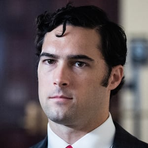 UNITED STATES - JUNE 4: Rep. Brandon Gill, R-Texas, leaves a meeting of the House Republican Conference in the U.S. Capitol on Wednesday, June 4, 2025.