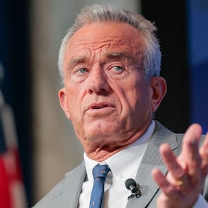 WASHINGTON, DC - FEBRUARY 09: U.S. Secretary of Health and Human Services Robert F. Kennedy Jr. speaks at The Heritage Foundation on February 09, 2026 in Washington, DC. The Heritage Foundation held an event to celebrate one year of "Making America Healthy Again." (Photo by Heather Diehl/Getty Images)